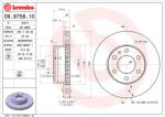 BREMBO Disc frana BREMBO 09.9758. 10 (09.9758.10)