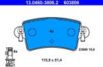 ATE Set placute frana ATE 13.0460-3806.2 (13.0460-3806.2) - fixbox