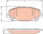 TRW Set placute frana TRW GDB2268 (GDB2268)