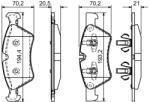 Bosch Set placute frana BOSCH 0 986 494 165 (0 986 494 165)