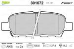 VALEO Set placute frana VALEO 301672 (301672)