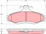TRW Set placute frana TRW GDB3172 (GDB3172)