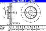 ATE Disc frana Chevrolet Lacetti, Nubira ATE 24.0124-0199.1 (24.0124-0199.1)