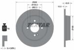 TEXTAR Disc frana TEXTAR 92242203 (92242203)