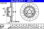 ATE Disc frana fata perforat Mercedes Clasa C W203 ATE 24.0128-0177.1 (24.0128-0177.1)
