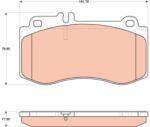 TRW Set placute frana TRW GDB1822 (GDB1822)