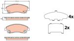 TRW Set placute frana TRW GDB3644 (GDB3644)