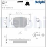 DELPHI Set placute frana DELPHI LP3646 (LP3646)