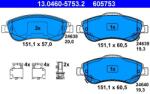 ATE Set placute frana ATE 13.0460-5753.2 (13.0460-5753.2) - fixbox