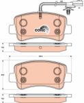 TRW Set placute frana TRW GDB1903 (GDB1903)
