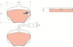 TRW Set placute frana TRW GDB976 (GDB976)