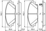 Bosch Set placute frana BOSCH 0 986 494 804 (0 986 494 804)