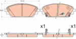 TRW Set placute frana TRW GDB3592 (GDB3592)