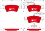 TRW Set placute frana TRW GDB1672DTE (GDB1672DTE)