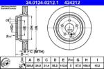 ATE Disc frana ATE 24.0124-0212.1 - fixbox