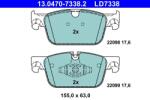 ATE Set placute frana ATE 13.0470-7338.2 (13.0470-7338.2)
