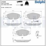 DELPHI Set placute frana DELPHI LP2698 (LP2698)
