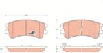TRW Set placute frana TRW GDB3310 (GDB3310)