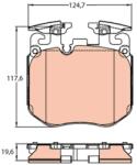 TRW Set placute frana axa fata TRW GDB2147 (GDB2147)