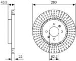 Bosch Disc frana BOSCH 0 986 479 B05 (0 986 479 B05) - fixbox