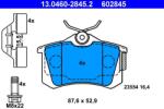 ATE Set placute frana ATE 13.0460-2845.2 (13.0460-2845.2) - fixbox