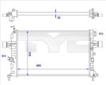 TYC Radiator, racire motor TYC 725-0038-R (725-0038-R) - fixbox