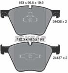 TEXTAR Set placute frana TEXTAR 2443601 (2443601) - fixbox