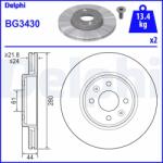 DELPHI Disc frana DELPHI BG3430 (BG3430) - fixbox