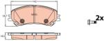 TRW Set placute frana TRW GDB2152 (GDB2152)