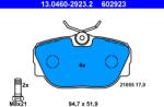 ATE Set placute frana ATE 13.0460-2923.2 (13.0460-2923.2)