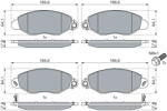 Bosch Set placute frana BOSCH 0 986 494 037 (0 986 494 037)