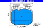 ATE Set placute frana axa fata ATE 13.0460-4896.2 (13.0460-4896.2)
