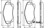 Bosch Set placute frana BOSCH 0 986 495 083 (0 986 495 083)