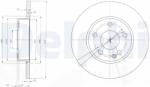 DELPHI Disc frana DELPHI BG3840 (BG3840) - fixbox