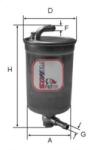 SOFIMA Filtru combustibil SOFIMA S 4072 NR (S 4072 NR) - fixbox