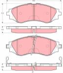 TRW Set placute frana TRW GDB3216 (GDB3216)
