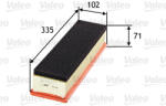 VALEO Filtru aer VALEO 585049 - fixbox