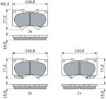 Bosch Set placute frana BOSCH 0 986 494 153 (0 986 494 153)