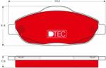 TRW Set placute frana TRW GDB1761DTE (GDB1761DTE)