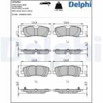 DELPHI Set placute frana DELPHI LP3254 (LP3254)