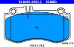 ATE Set placute frana ATE 13.0460-4863.2 (13.0460-4863.2)