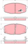 TRW Set placute frana TRW GDB3342 (GDB3342)