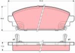 TRW Set placute frana TRW GDB3189 (GDB3189)