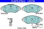 ATE Set placute frana ATE 13.0470-2764.2 (13.0470-2764.2)