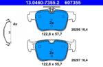 ATE Set placute frana ATE 13.0460-7355.2 (13.0460-7355.2)