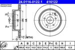 ATE Disc frana spate Nissan Murano I/II, Infiniti Q50 ATE 24.0116-0122.1 (24.0116-0122.1)