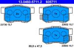 ATE Set placute frana ATE 13.0460-5711.2 (13.0460-5711.2) - fixbox