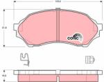 TRW Set placute frana TRW GDB3193 (GDB3193)