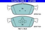 ATE Set placute frana ATE 13.0470-7299.2 (13.0470-7299.2)