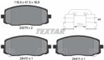 TEXTAR Set placute frana TEXTAR 2427501 (2427501) - fixbox